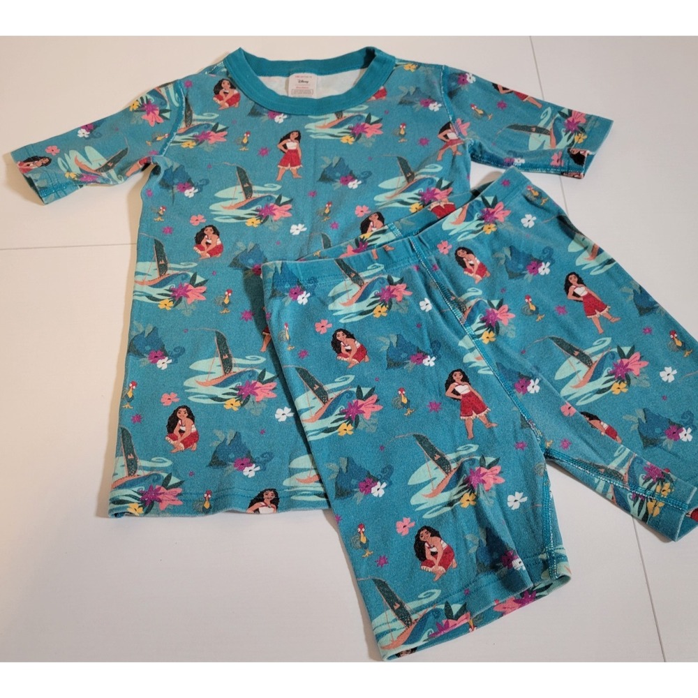 Hanna Andersson Disney 2-Piece Pajama Set Hawaiian Size US 10 (140 cm) 1537